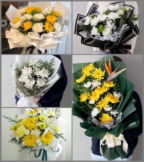 广东潮州市饶平县汫洲镇白事花束代送